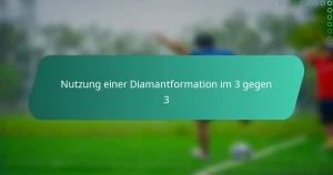 Nutzung einer Diamantformation im 3 gegen 3